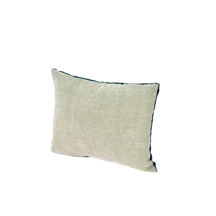 Petit coussin tabac en velours de soie