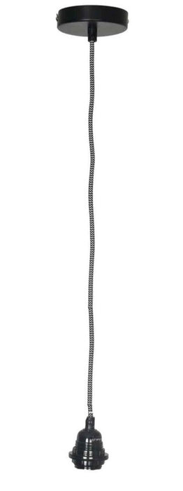 éléectrification noir et blanche douille noir 110 cm